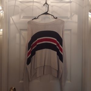 Oversized cropped sweater, M